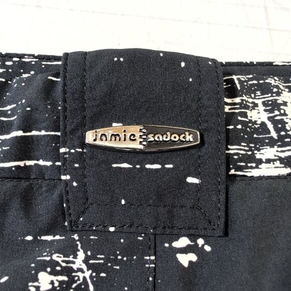 Jamie Sadock Poly/Spandex Black Print Skirt, Women's 10, Activewear Golf Tennis - Picture 6 of 7